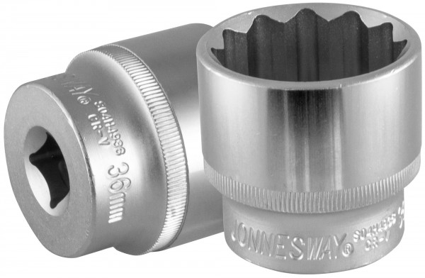 Фото Головка торцевая 12-гранная 1/2"DR, 36 мм, Jonnesway
