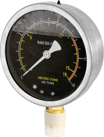 Манометр для гидравлического пресса OHT610М, Ombra