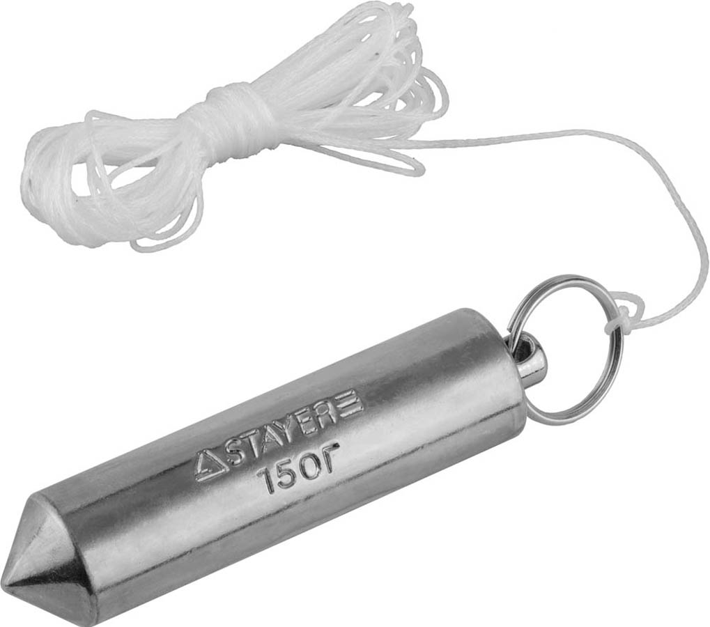 Фото Отвес строительный со шнуром STAYER 0635-15_z01 5 м, 150 г