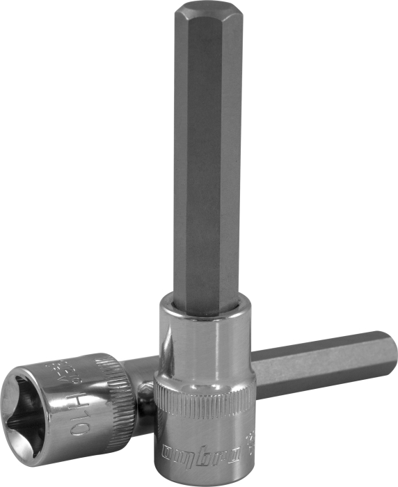 Насадка торцевая 1/2"DR с вставкой-битой шестигранной, Н17, 100 мм, Ombra