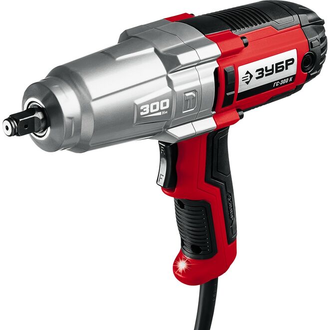 ЗУБР 300 Нм, 1/2", кейс, гайковерт ударный сетевой ГС-300 К Мастер