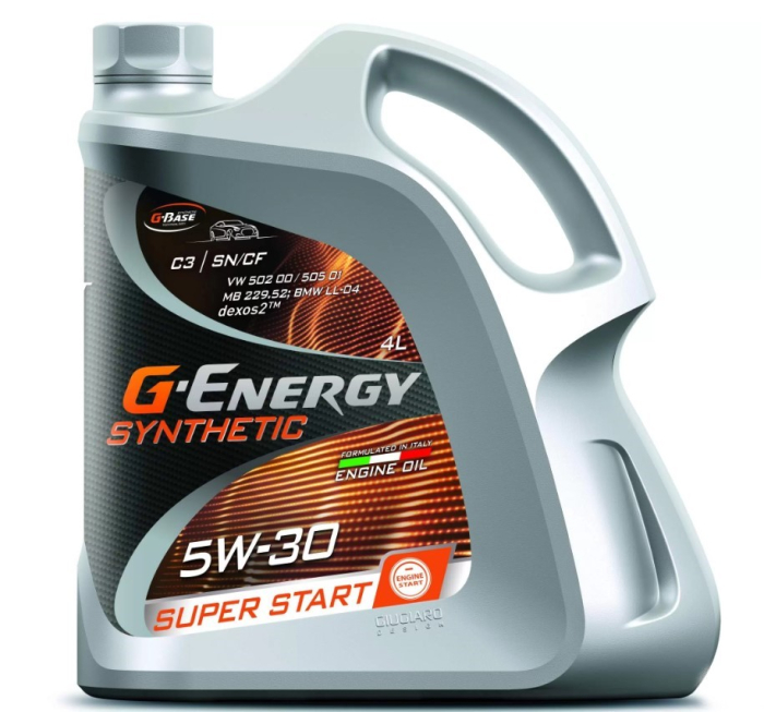 Фото Моторное масло G-Energy Synth Super Start 0W-30 для легкового и коммерческого транспорта, 4л