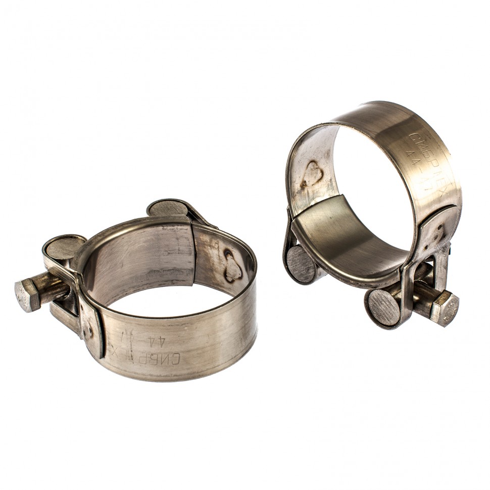 Хомуты мет., силовые 44-47 мм, ширина 22 мм, шарнирный, W4, 2 шт ...