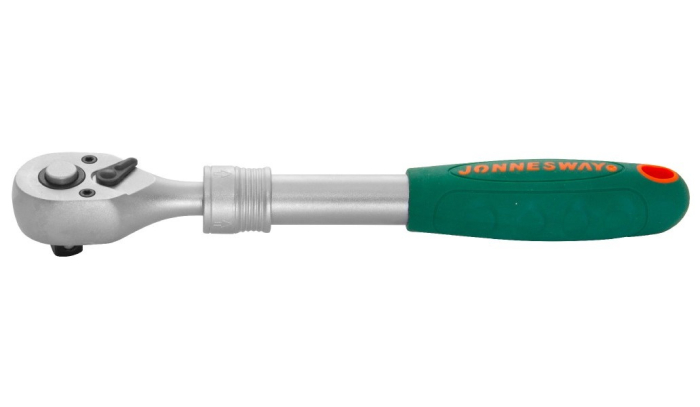 Фото Рукоятка трещоточная телескопическая 1/2"DR, 72 зубца, 300-440 мм, Jonnesway