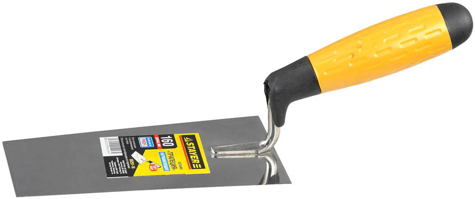 Кельма «Трапеция» STAYER 160 мм, нержавеющее полотно, 2-х компонентная ручка, 08291-16