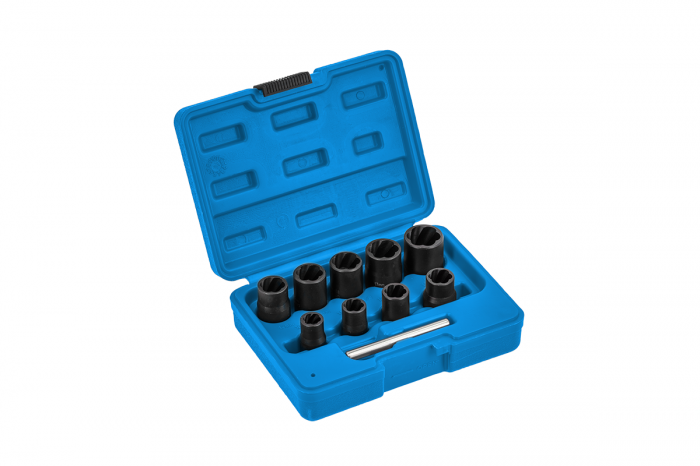 Фото Экстракторы для извлечения обломанных болтов 10 ч. HOEGERT