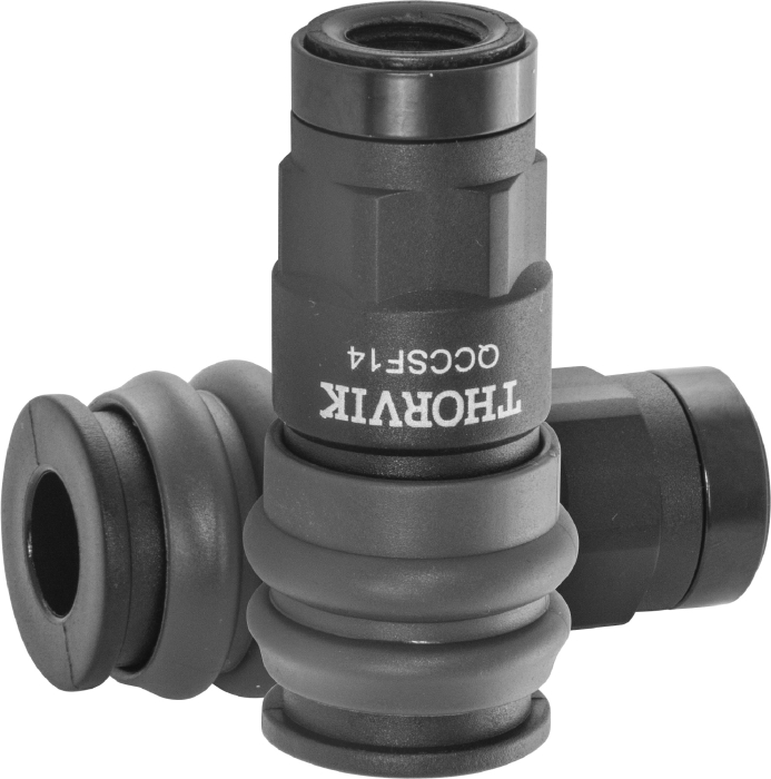 Фото Муфта БРС европейского типа с внутренней резьбовой частью BSPT 1/4", THORVIK