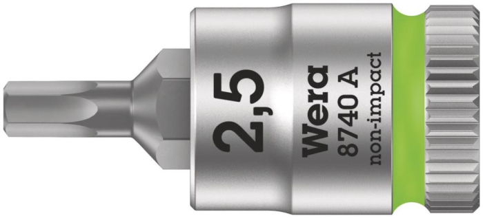Фото 8740 A Hex-Plus Zyklop Головка торцевая с битой вставкой с внешним шестигранником, 1/4, 2.5 x 28 мм