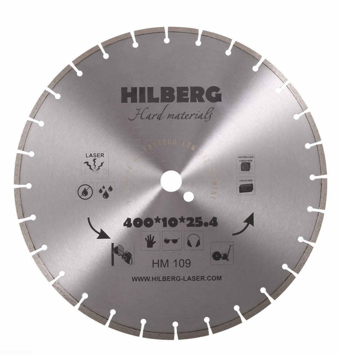 Диск алмазный отрезной 400*25,4 Hilberg Hard Materials Лазер