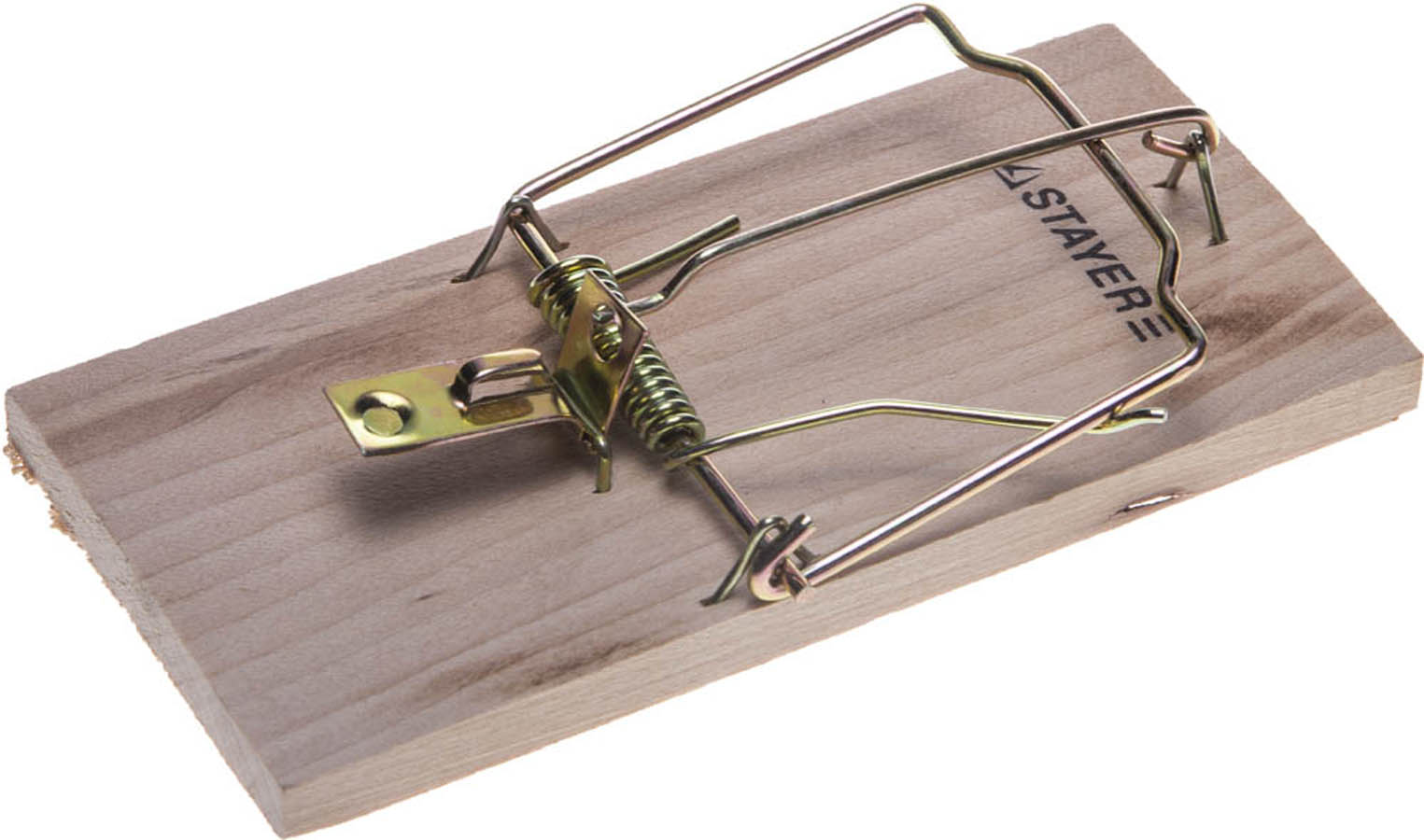 Мышеловка STAYER 125х60 мм, деревянная, средняя,40501-M