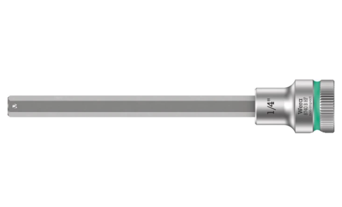 Фото 8740 B Hex-Plus HF Zyklop Головка торцевая с битой вставкой с внешним шестигранником, 3/8, с фиксацией, 1/4 x 107 мм