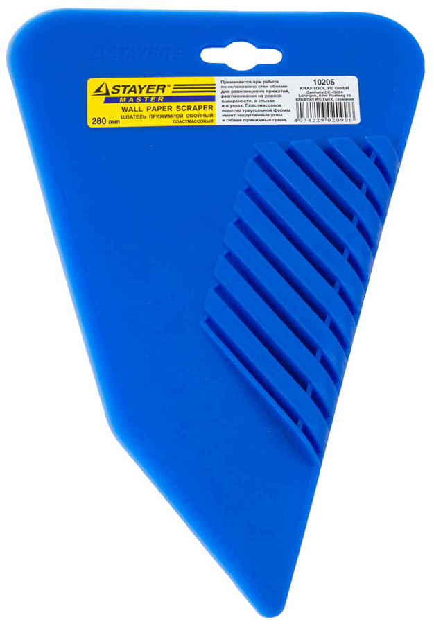 Фото Пластмассовый шпатель прижимной для обоев STAYER 280 мм, 10205