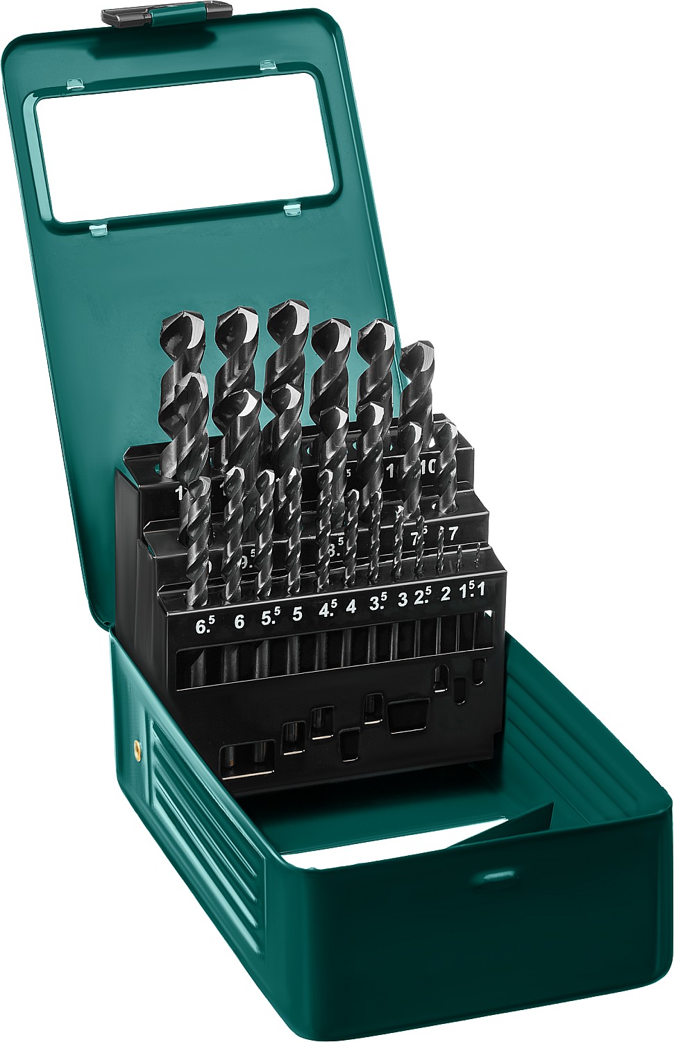 Набор сверл по металлу 29651-H25 KRAFTOOL 25 шт. (1-13 мм), класс A, HSS-G, сталь М2(S6-5-2)