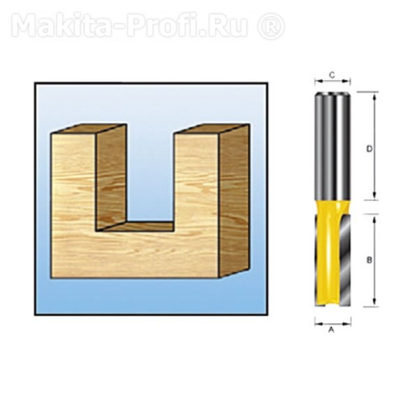 Фреза пазовая 4х10мм Makita D-10017