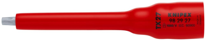 Фото Головка торцевая VDE 3/8 с битой вставкой TORX, TX27, диэлектрическая