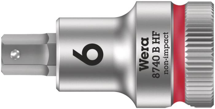 Фото 8740 B Hex-Plus HF Zyklop Головка торцевая с битой вставкой с внешним шестигранником, 3/8, с фиксацией, 6 x 35 мм
