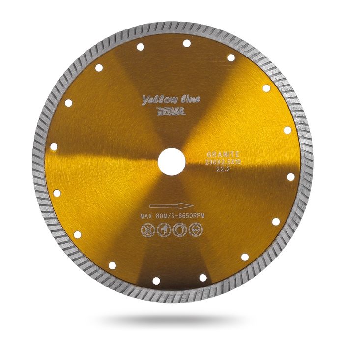 Фото Алмазный турбо диск Yellow Line Granite D 125 мм. Messer