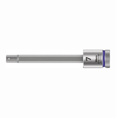 Фото 8740 B Hex-Plus HF Zyklop Головка торцевая с битой вставкой с внешним шестигранником, 3/8, с фиксацией, 7 x 100 мм