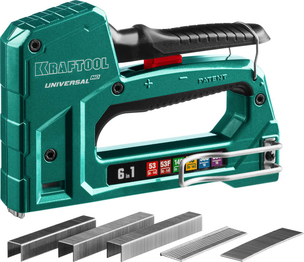 Фото Степлер для скоб Universal HD 3188 KRAFTOOL 6-в-1, тип 53, 53F, 140, 13, 300 500,