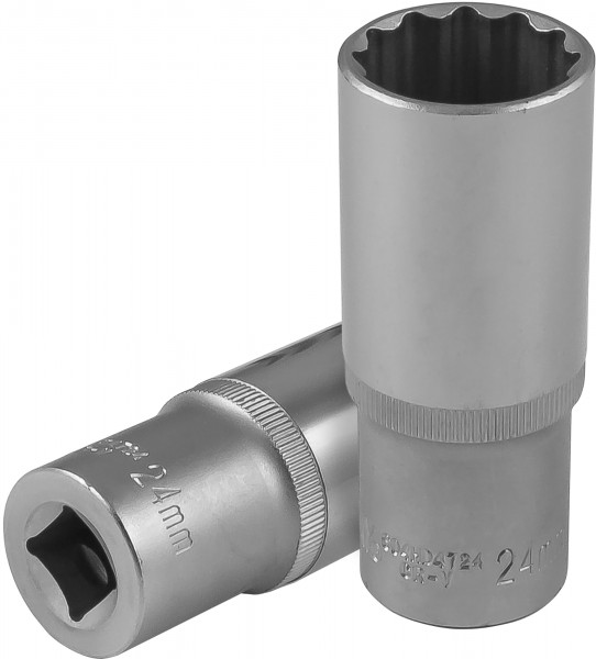 Фото Головка торцевая глубокая 12-гранная 1/2"DR, 24 мм, Jonnesway