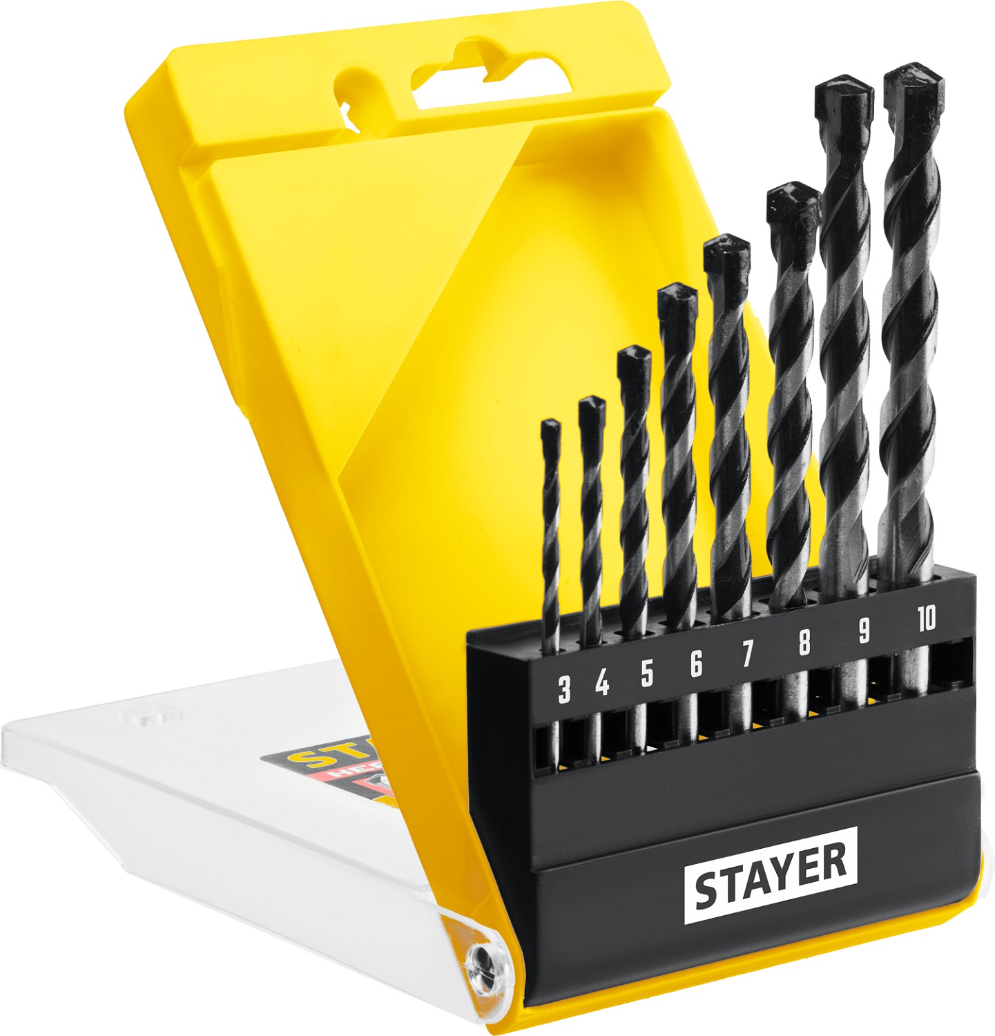 Фото Набор сверл по бетону HERCULES STAYER 8 шт: 3-4-5-6-7-8-9-10 мм, 2915-H8_z02 PROFESSIONAL