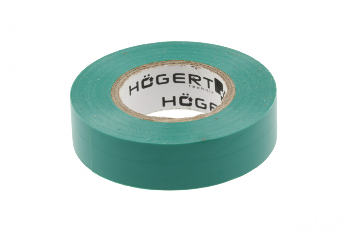 Фото Изоляционная лента 0,13x19мм x 20м, зелёная HOEGERT