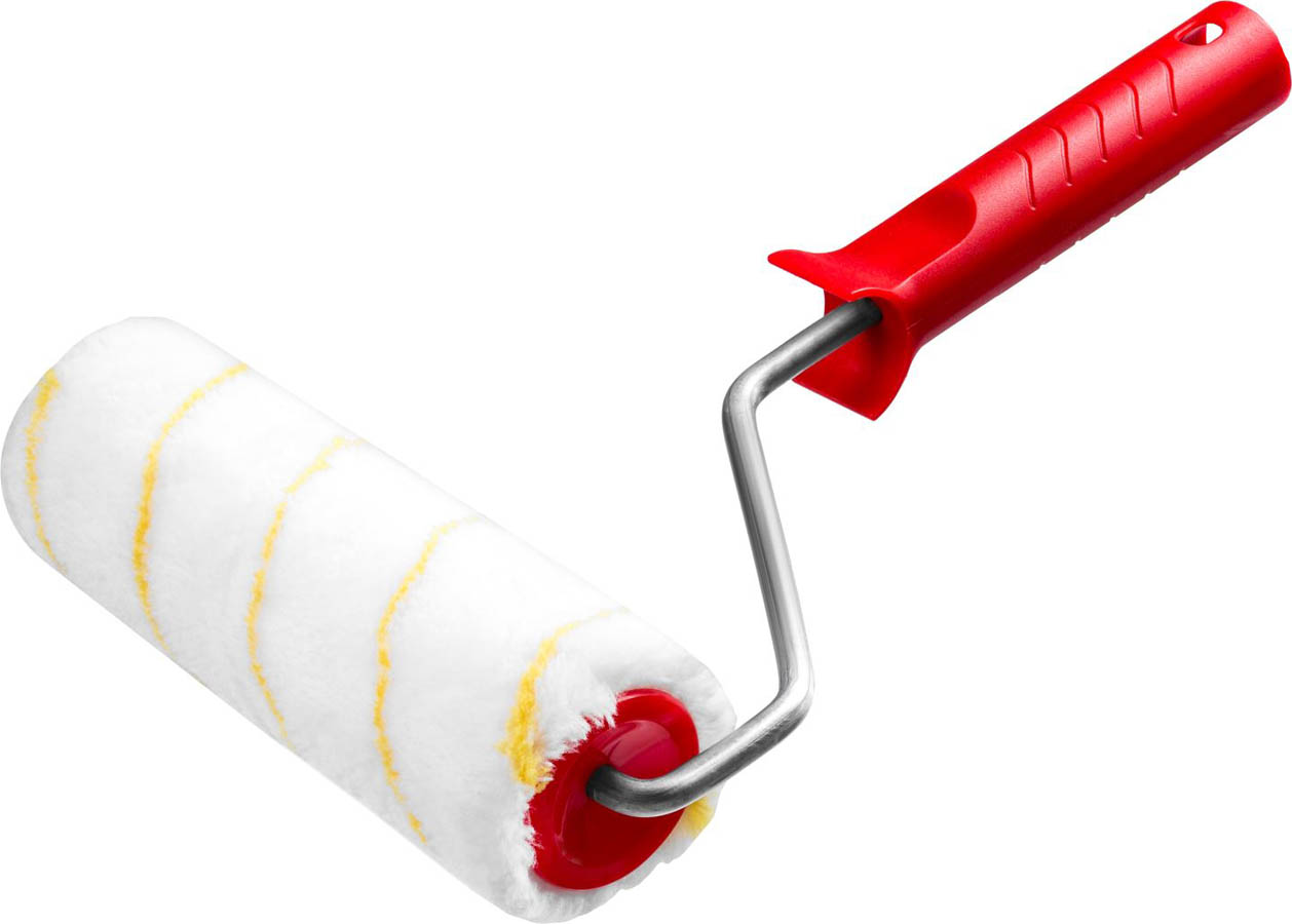 Валик малярный MIRAX 180 мм 03816-18 d=48 мм, ворс 12 мм, ручка d=8 мм