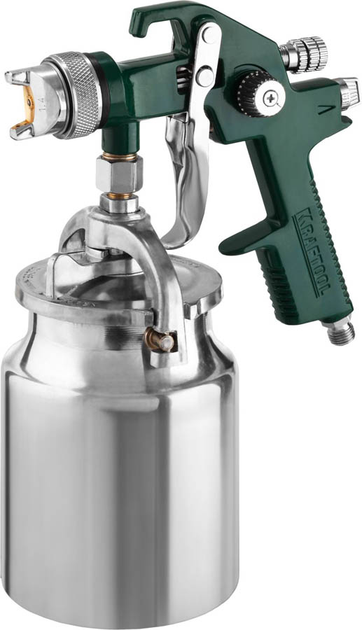 Краскопульт пневматический с нижним бачком KRAFTOOL AIRKRAFT 06520-1.4 Pro сопло 1,4 мм
