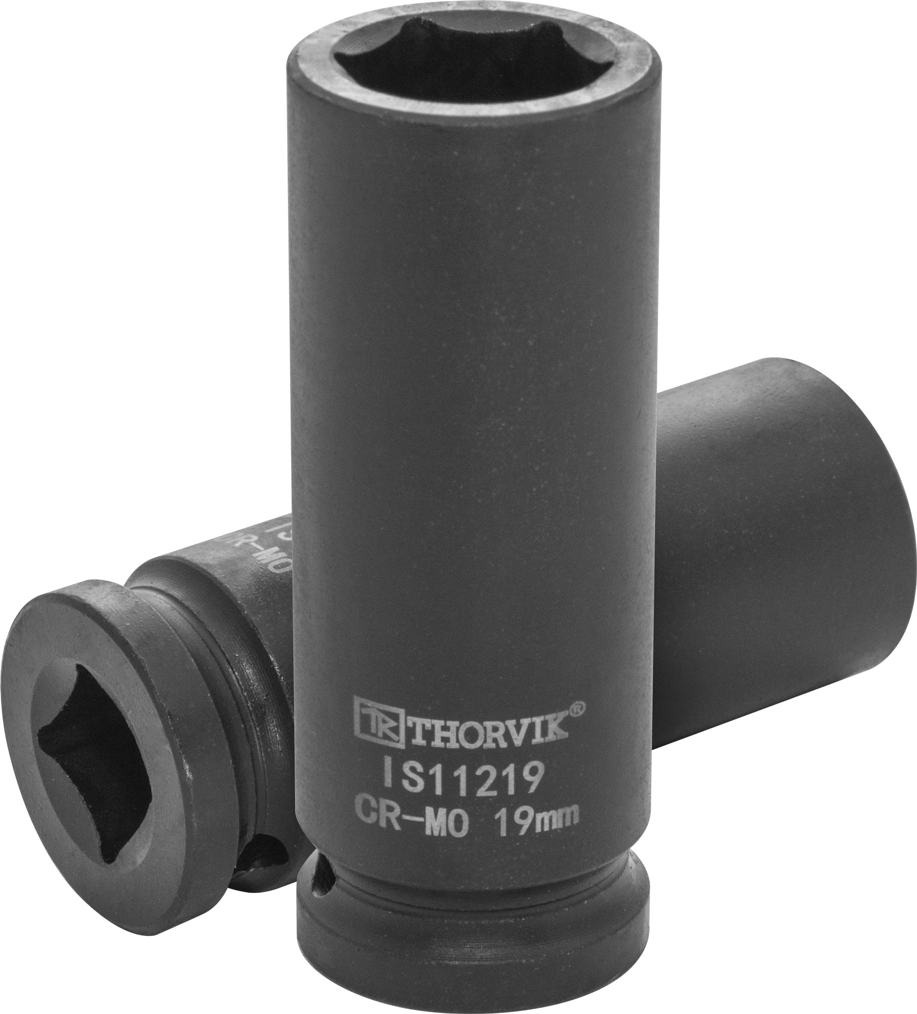 Головка торцевая ударная глубокая 1/2"DR, 19 мм, THORVIK