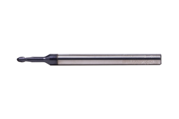 Фреза сферическая с шейкой 0,6х4х0,9х50 z=2 nACo HRC68 Qtool