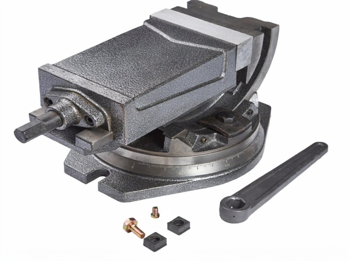 Фото Тиски станочные 125 мм глобусные поворотные QHK125 STV