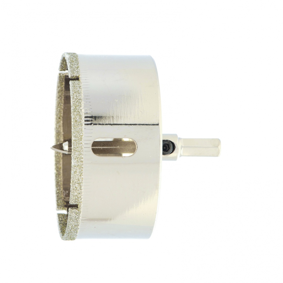 Фото Сверло по керамической плитке и стеклу, 65 х 55 мм, шестигранный хвостовик Сибртех