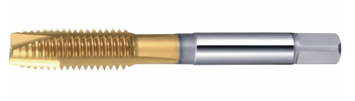 Фото Метчик М 10х1.5 6H HSS-E TiN прямой с подточ. скв. DIN371 Deskar