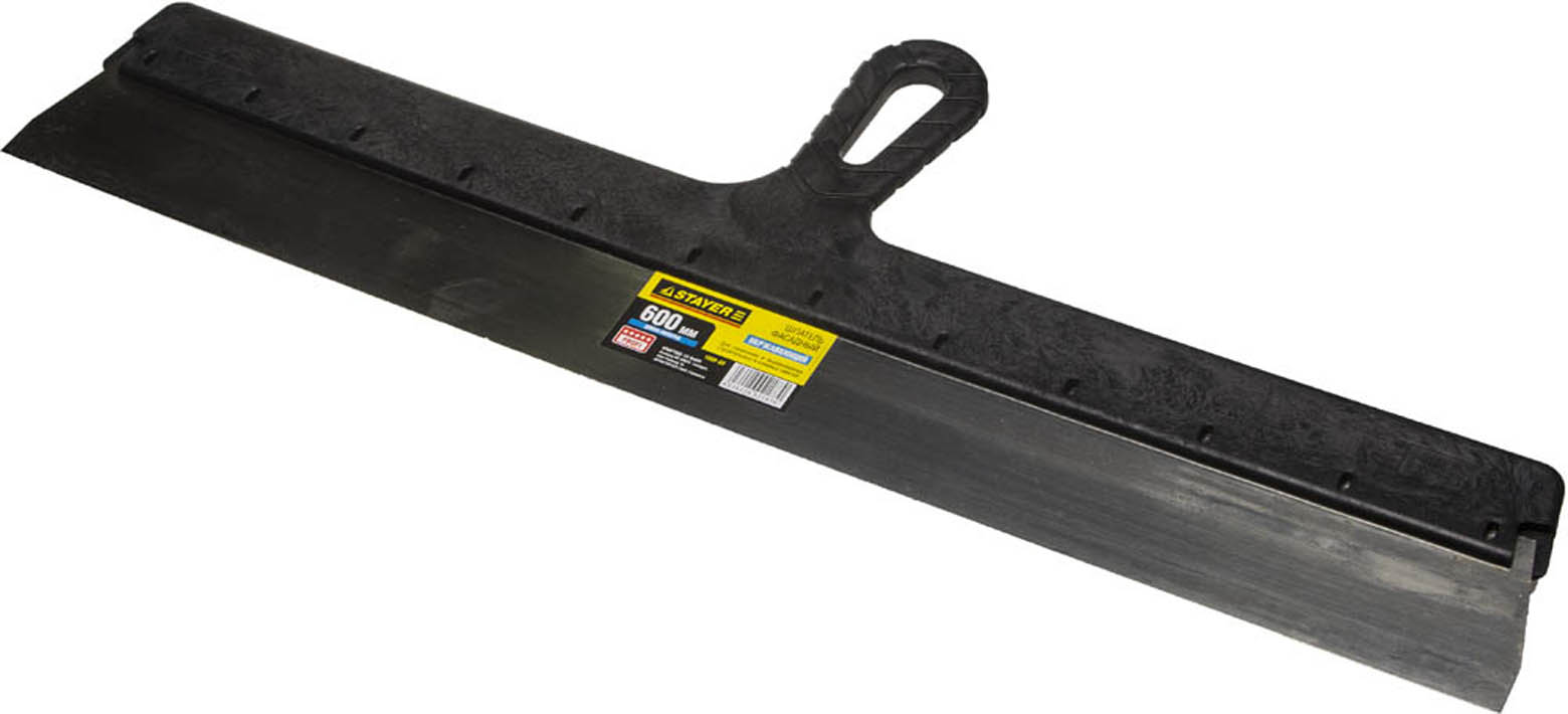 Фото Шпатель фасадный STAYER 600 мм, нержавеющая полотно, пластмассовая рукоятка, 1008-60