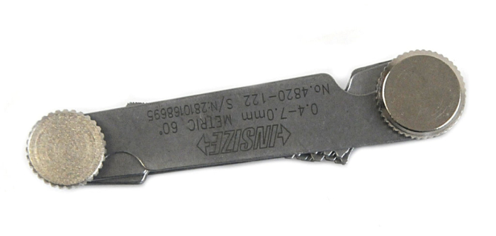 Шаблон резьбовой М 60° 0.4-7.0мм погрешность ±0.07мм, INSIZE