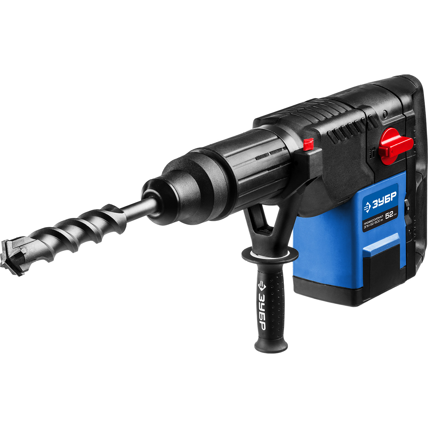 Перфоратор вертикальный ЗПМ-52-1500 ЭК Профессионал ЗУБР 1500 Вт, 120-280 об/мин, 1100-2250 уд/мин, SDS-Max, кейс