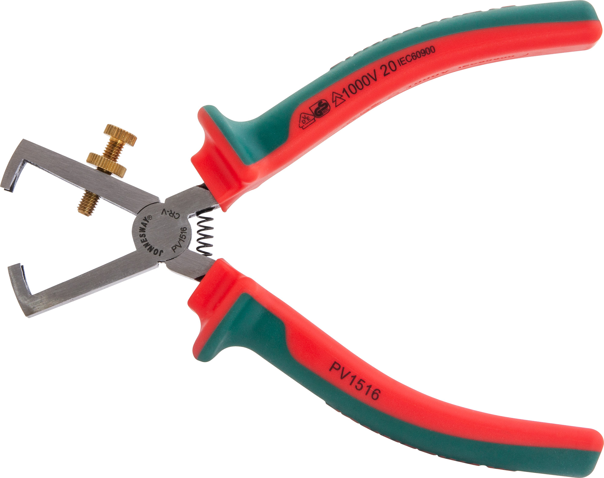 Фото Пассатижи диэлектрические для снятия изоляции, 160 мм, Jonnesway