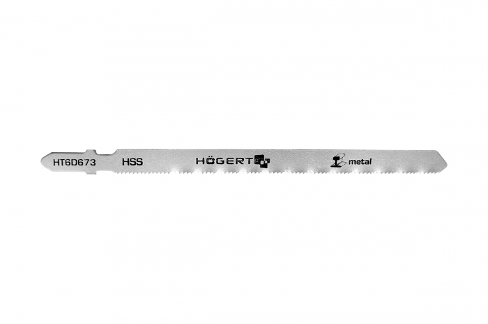 Фото Полотно для электролобзика по металлу 132 мм, 21TPI, чистый рез, 5 шт T318A HOEGERT