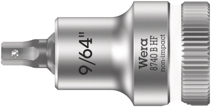 Фото 8740 B Hex-Plus HF Zyklop Головка торцевая с битой вставкой с внешним шестигранником, 3/8, с фиксацией, 9/64" x 35 мм