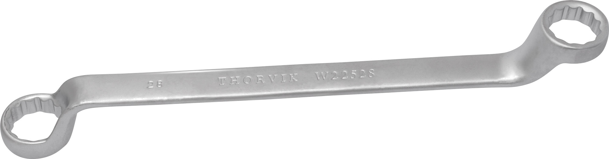 Фото Ключ гаечный накидной изогнутый серии ARC, 25х28 мм, THORVIK