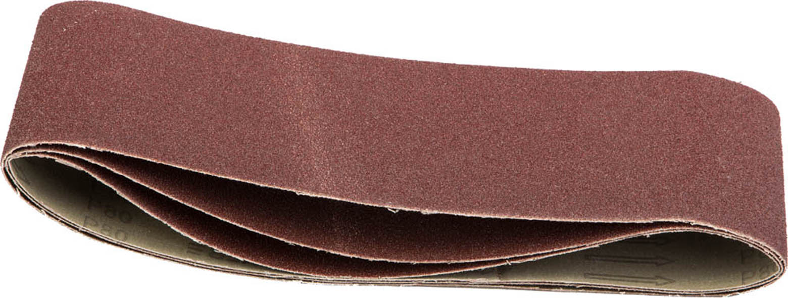Лента шлифовальная универсальная бесконечная для ЛШМ STAYER 35443-080 Master P80, 100х610 мм, 3 шт., на тканевой основе