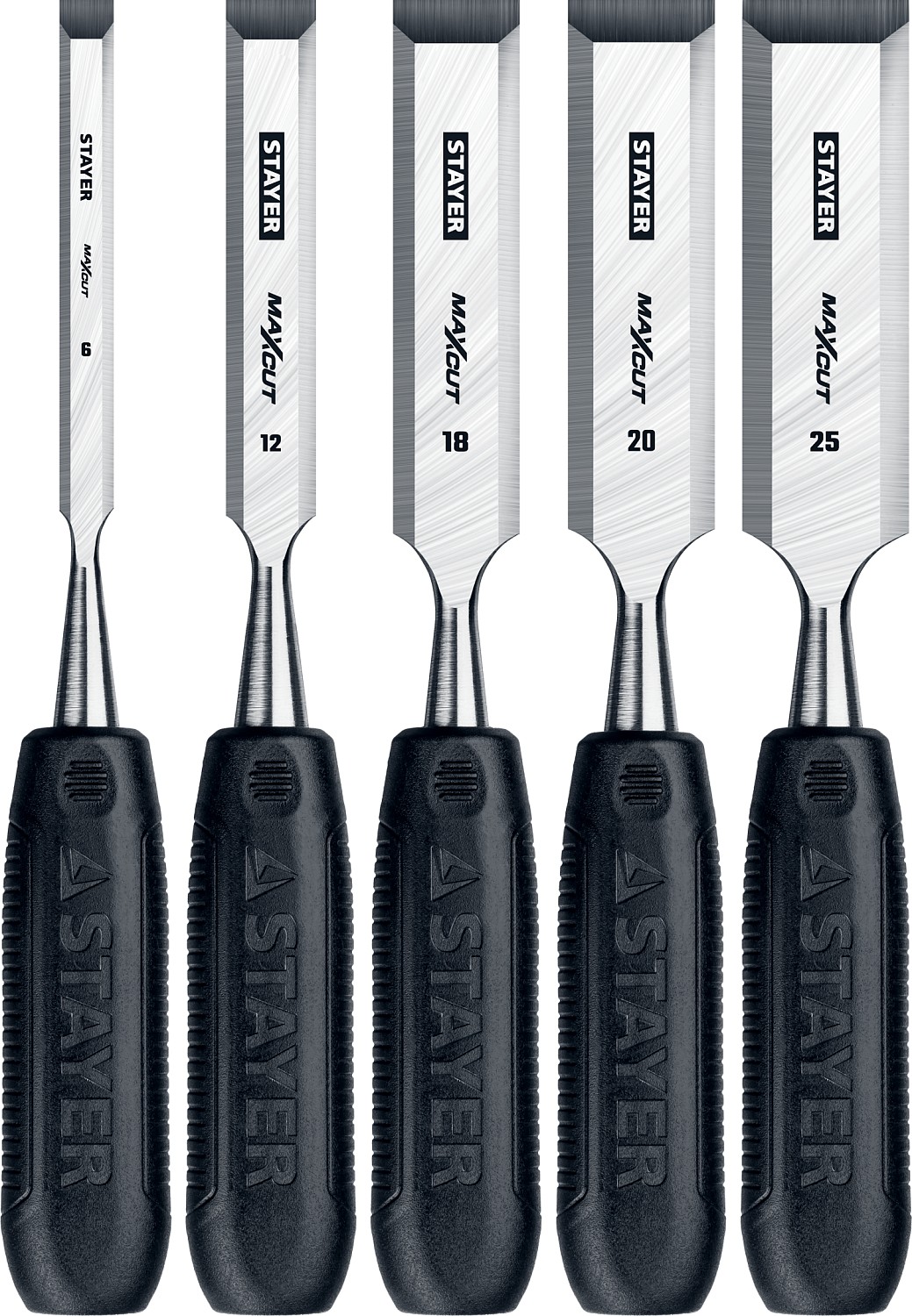 Фото Набор стамесок 1820-H5_z01 STAYER 5 шт, 6/12/16/20/25 мм