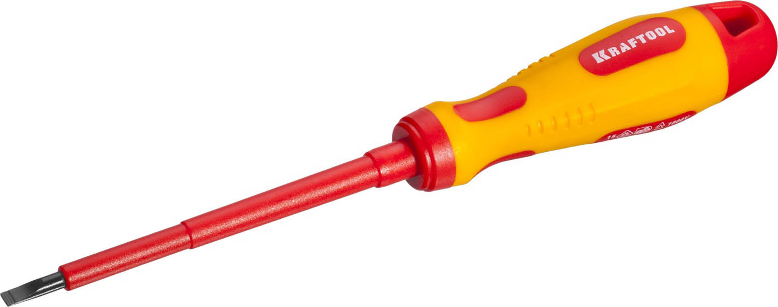Фото Отвертка SL4х100 мм, высоковольтная, Kraftool