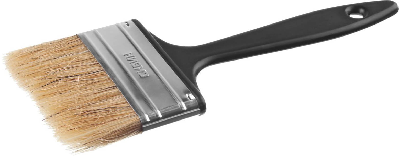 Фото Кисть плоская СИБИН 75 мм, 3", щетина смешанная, УНИВЕРСАЛ 01008-075