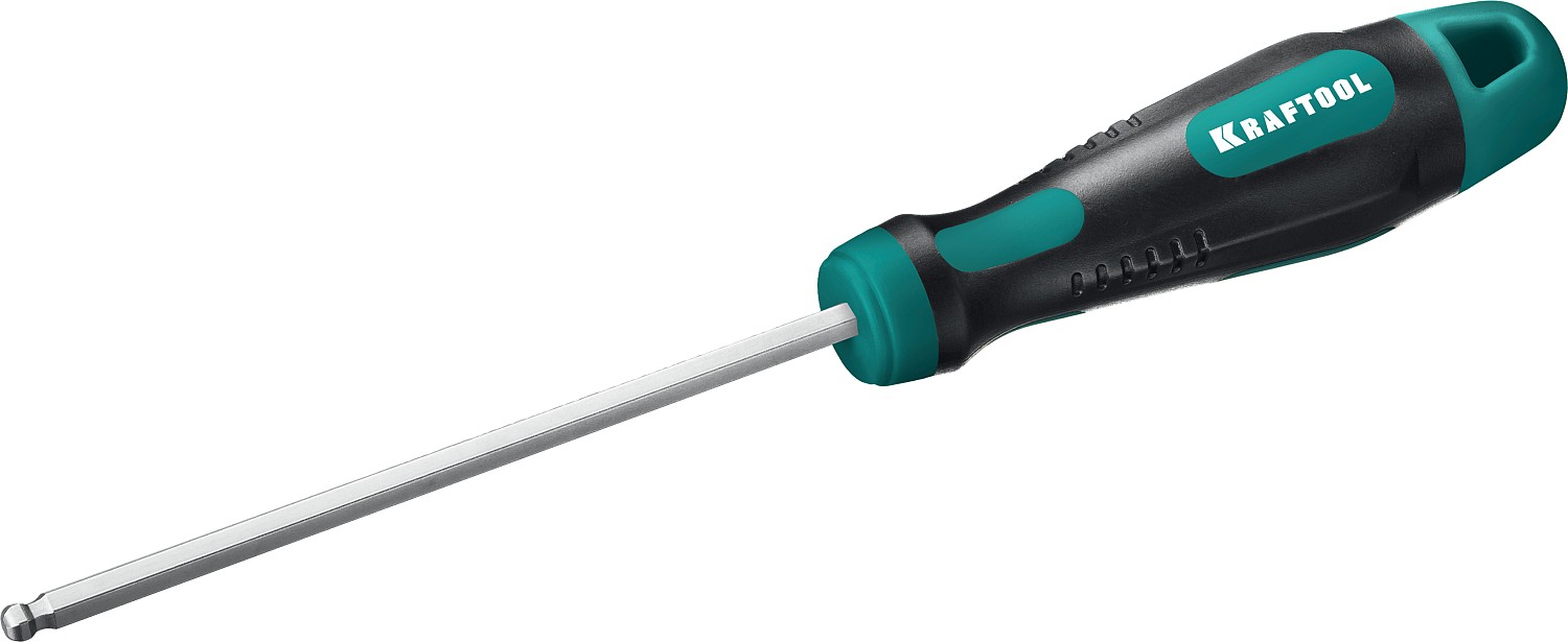 Фото Отвертка HEX Ball 4х100мм, слесарная, Kraftool
