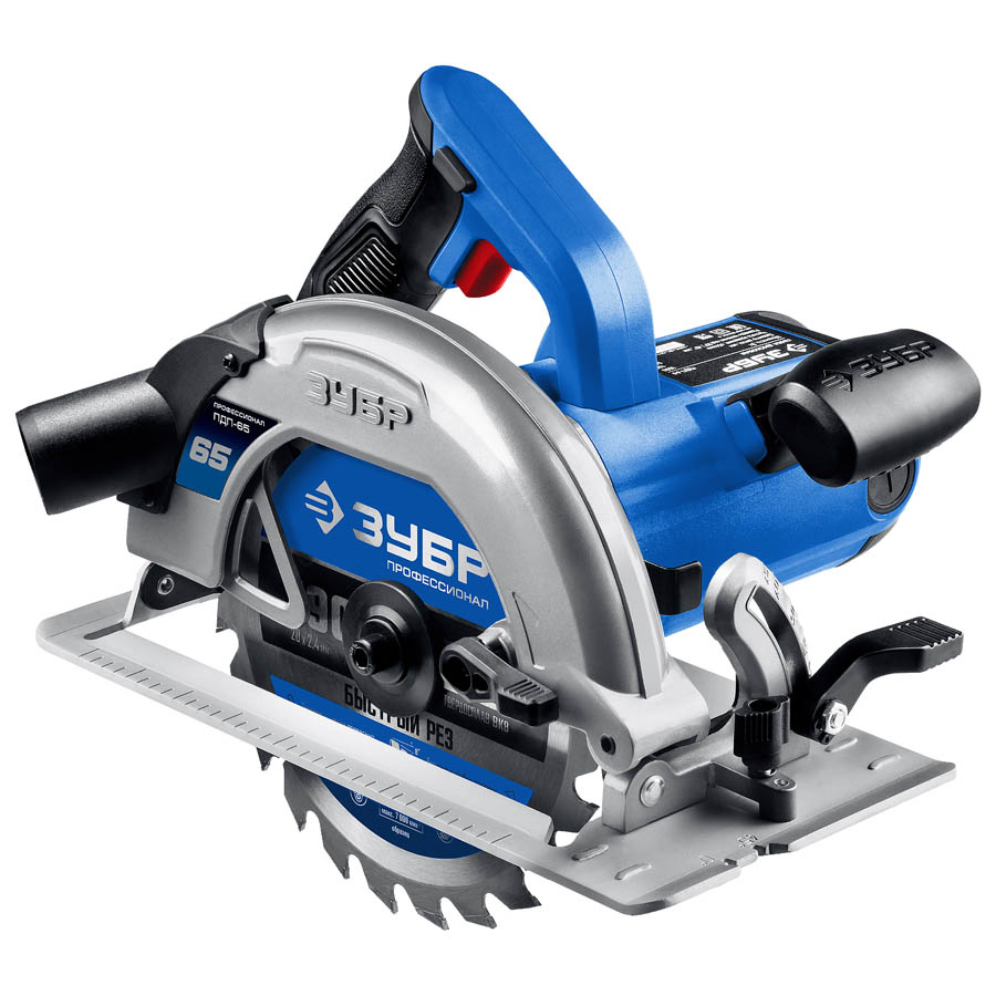 Пила дисковая ПДП-65 Профессионал ЗУБР 1600 Вт, 190 мм
