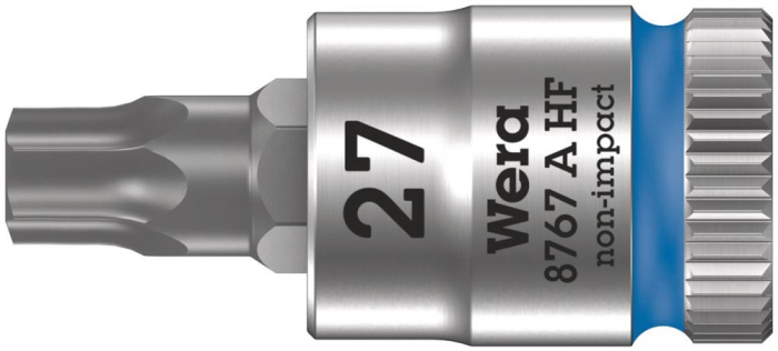 Фото 8767 A HF TORX Zyklop Головка торцевая с битой вставкой, 1/4, TX 27 x 28 мм, с фиксацией