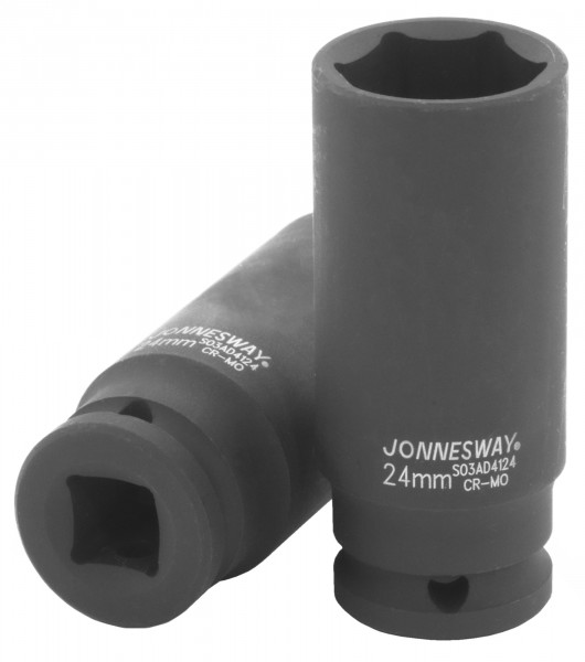 Фото Головка торцевая ударная глубокая 1/2"DR, 24 мм, Jonnesway