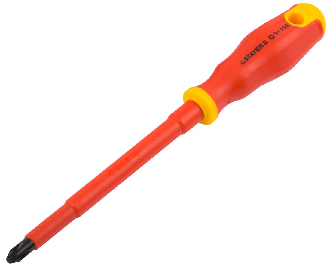 Отвертка диэлектрическая STAYER PH3х150 мм, 25142-3-15_z01
