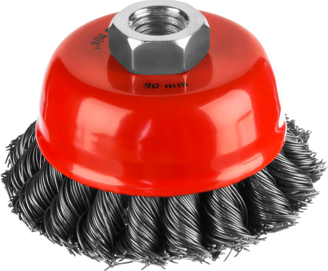 Фото Щетка-крацовка чашечная для УШМ MIRAX 35104-080-2 d 80 мм